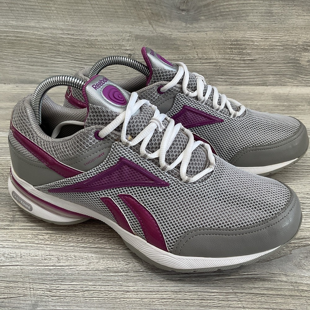 Reebok EasyTone SmoothFit Womens Size 9.5 V57010 Pink Gray Walking Shoes Sneaker